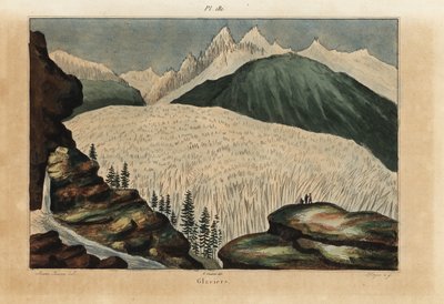 Gletsjers in de Alpen door Unbekannt