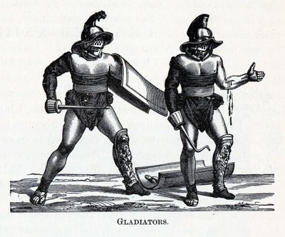 Gladiatoren, 1882 door Unbekannt