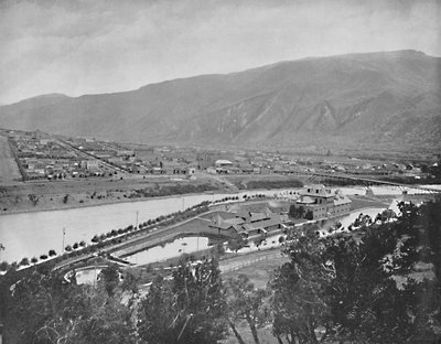 Glenwood Springs en badhuis, Colorado, ca. 1897 door Unbekannt
