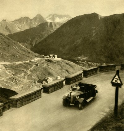 Glocknerhaus op de Grossglockner Hochalpenstrasse, Oostenrijk, ca. 1935 door Unbekannt