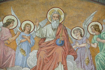 God Basiliek van Onze-Lieve-Vrouw van de Rozenkrans, Lourdes, Frankrijk door Unbekannt