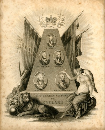 God schenkt overwinning aan Engeland, 1816 door Unbekannt