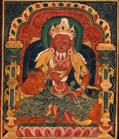 God van Vuur, Agni, van de Mandala van de Medicijn Boeddha door Unbekannt