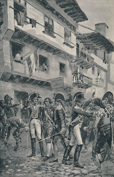 Godoy Gearresteerd Door De Spaanse Troepen, 1896 door Unbekannt