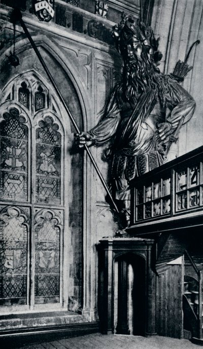 Gog Gogmagog, Een van de twee Stadsreuzen verbrand in de brand van de London Guildhall, 1940 door Unbekannt