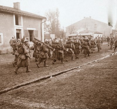Op weg naar Verdun, Noord-Frankrijk door Unbekannt