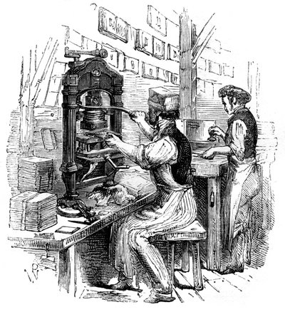 Goudblokpers, 1886 door Unbekannt