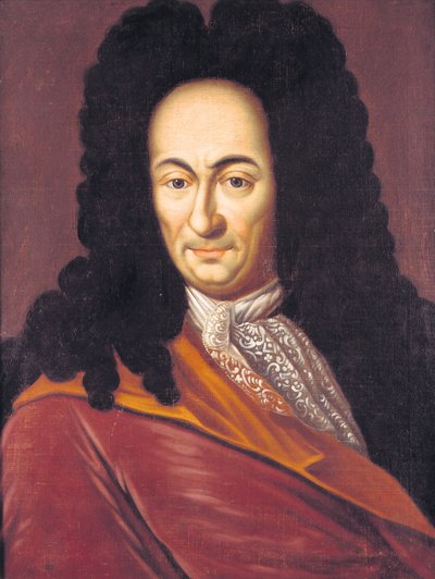 Gottfried Wilhelm Leibniz 1646-1716, ca. 1710 door Unbekannt
