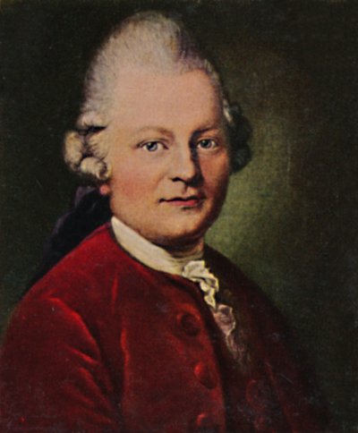 Gotthold Ephraim Lessing 1729-1781 - Schilderij van Anton Graff, 1934 door Unbekannt