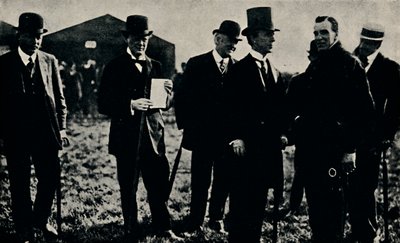 Grahame White en Mr. Churchill, 1910 door Unbekannt