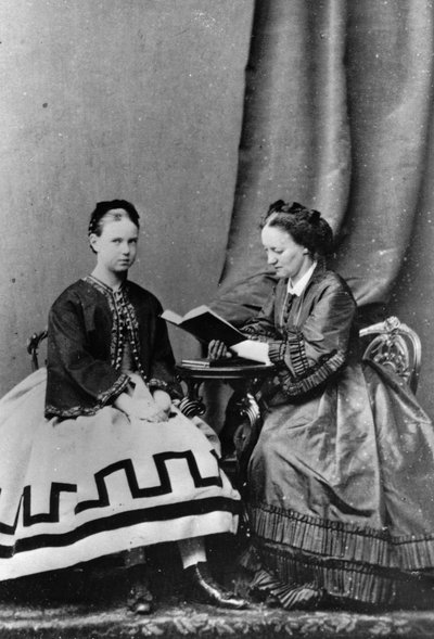 Grootvorstin Maria Alexandrovna van Rusland met Anna Tyutcheva, 1864 door Unbekannt
