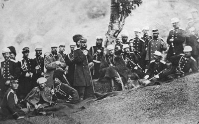 Grootvorst Michael Nikolaevich van Rusland op expeditie, ca. 1880 door Unbekannt