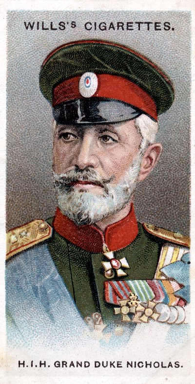 Grootvorst Nicolaas van Rusland, Russische generaal, 1917 door Unbekannt