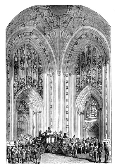 Grote ingang, Westminster Palace, Londen, c1888 door Unbekannt