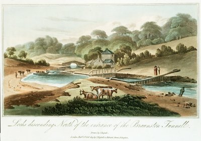 Grand Junction Kanaal, Northamptonshire, 1819 door Unbekannt