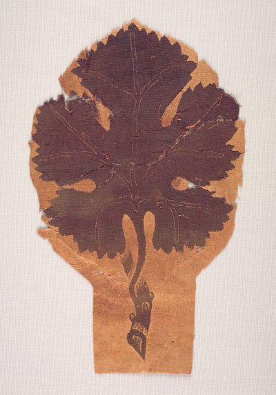 Druivenblad van een gordijn, 400-500 door Unbekannt