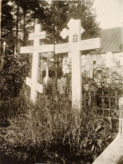 Graven op de begraafplaats van het Novodevichy Nieuwe Maagdenklooster, Moskou, Rusland, 1929 door Unbekannt