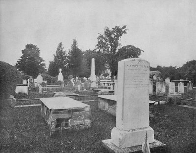 Graven van Jonathan Edwards en Aaron Burr, Princeton, New Jersey, ca. 1897 door Unbekannt