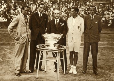 Groot-Brittannië wint het Davis Cup tenniskampioenschap, Parijs, 30 juli 1933, 1935 door Unbekannt