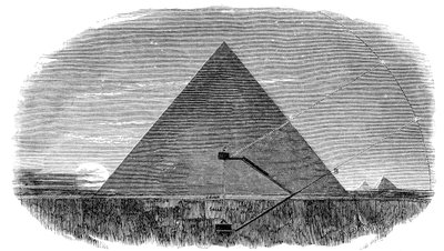 Grote Piramide van Cheops in Gizeh gebruikt als astronomisch observatorium door Unbekannt