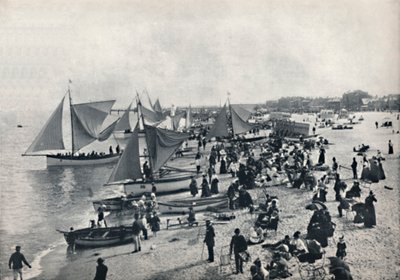 Great Yarmouth - Een typisch tafereel op het strand, 1895 door Unbekannt