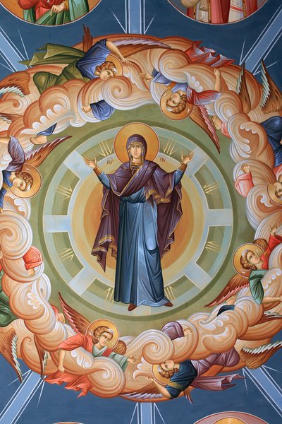 Grieks-orthodox plafondfresco door Unbekannt