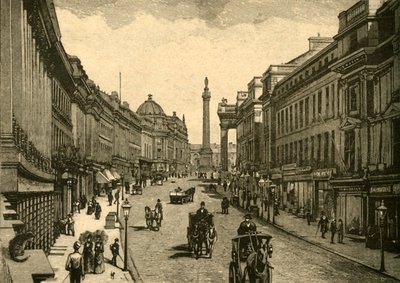 Grey Street, Newcastle-on-Tyne, ca. 1890 door Unbekannt