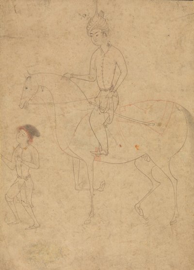 Groom en Ruiter, 1540-50 door Unbekannt
