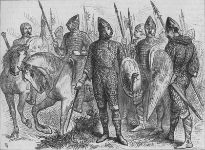 Groep Normandische soldaten A.D. 1066, ca. 1880 door Unbekannt