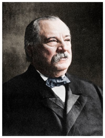 Grover Cleveland, 22e en 24e president van de Verenigde Staten, 19e eeuw, 1955 door Unbekannt