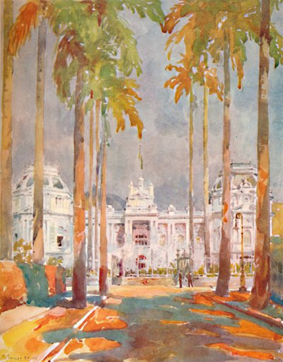 Guanabara Paleis - Residentie van president maarschalk Hermes da Fonseca, 1914 door Unbekannt