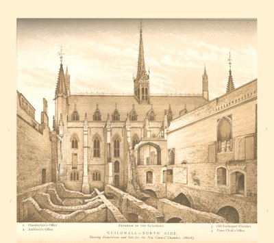 Guildhall Noordzijde, 1882-83, 1886 door Unbekannt