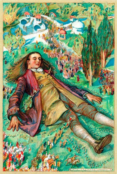 Gulliver in Lilliput door Unbekannt
