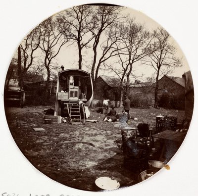 Zigeunerkamp, ca. 1890 door Unbekannt