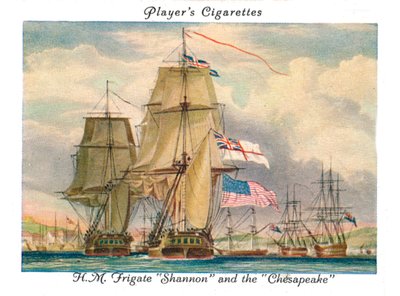 H.M. Fregat Shannon en de Chesapeake, 1936 door Unbekannt