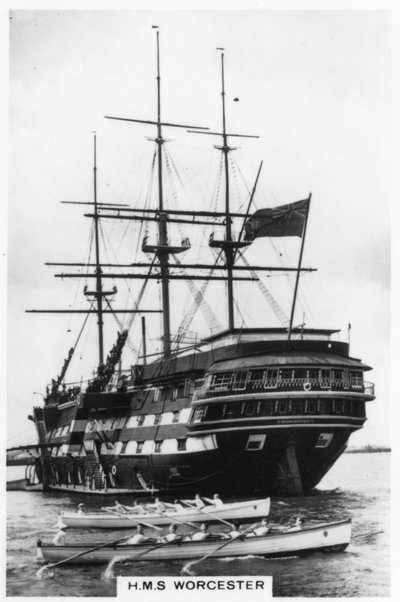 HMS Worcester door Unbekannt