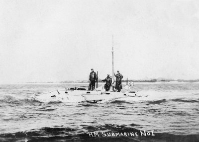 HM Onderzeeër No1, c1908 door Unbekannt