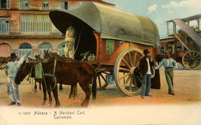 Habana - Een koopmanskar, Carromato, circa 1910 door Unbekannt