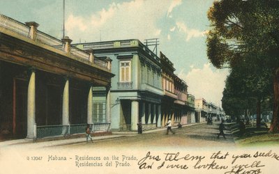 Habana - Residenties aan de Prado, 1907 door Unbekannt