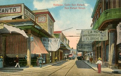 Habana: Calle San Rafael, San Rafael Street, c1910s door Unbekannt