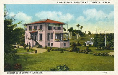 Habana: Een residentie in het Country Club Park, ca. 1910 door Unbekannt