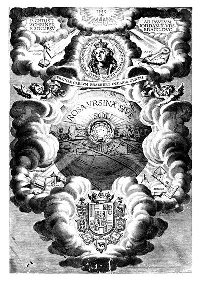 Half-titel van Rosa Ursina, door Christopher Scheiner, 1630 door Unbekannt
