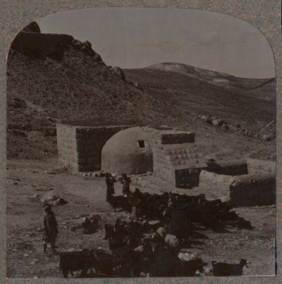 Halfweg herberg op de reis naar Jericho, ca. 1900 door Unbekannt