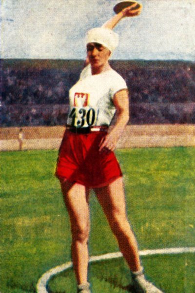 Halina Konopacka uit Polen, wereldkampioen discuswerpen, 1928 door Unbekannt