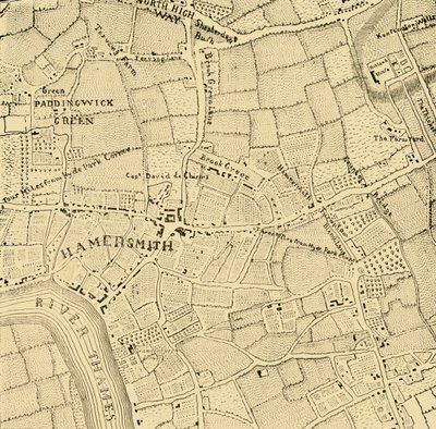Hammersmith in 1746, ca. 1878 door Unbekannt