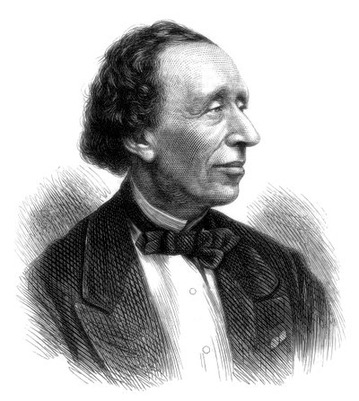 Hans Christian Andersen, Deense dichter en sprookjesschrijver, 1875 door Unbekannt