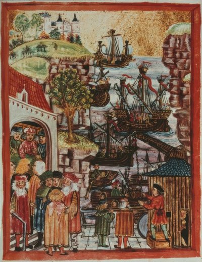Hanzeschepen 1497 door Unbekannt