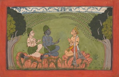 Hanuman voor Rama en Lakshmana, de verspreide 