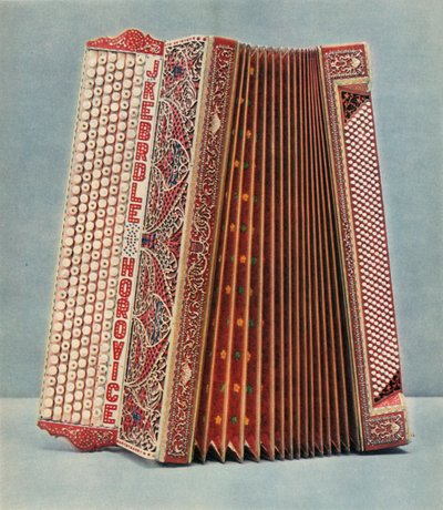 Harmonica gemaakt door Joseph Kebrdle, Horovice, 1948 door Unbekannt