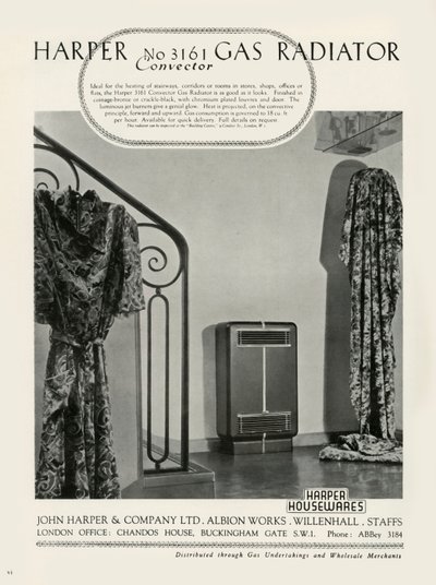 Harper No 3161 Convector Gasradiator - Harper Huishoudartikelen, 1949 door Unbekannt
